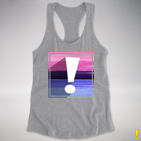 Omnisexual Pride Flag Exclamation Point Racerback Tank